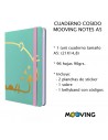 Mooving  Bloc de notas A5 tapa dura rayada PUSHEEN