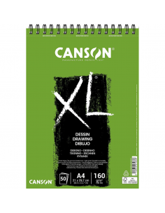 Bloc de papel p/ dibujo XL, A4 50 hojas -160G, CANSON