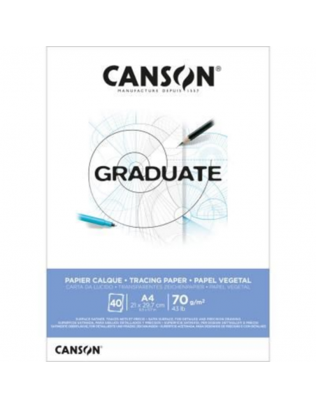 CANSON Bloc Graduate Calque 40H A4 70G