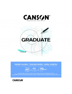 CANSON Bloc Graduate Calque 40H A3 70G
