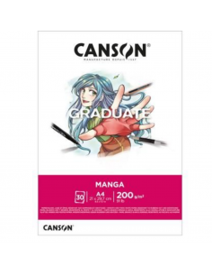 CANSON  Bloc Graduate Manga 30H A4 200G