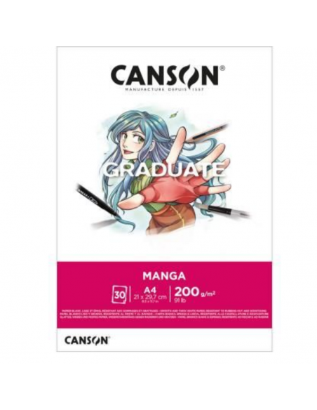 CANSON  Bloc Graduate Manga 30H A4 200G