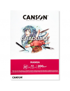 CANSON Bloc Graduate Manga 30H A3 200G
