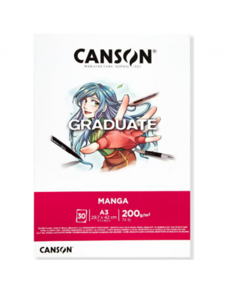 CANSON Bloc Graduate Manga 30H A3 200G