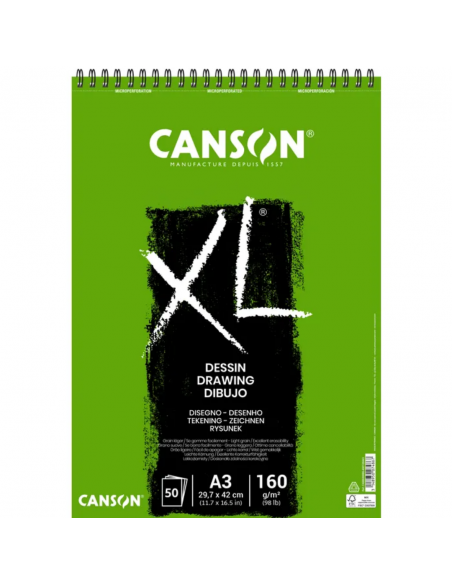 CANSON Bloc XL Dessin A3 160G 50H
