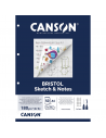 CANSON Bloc Bristol Bocetos 50H A4 180G