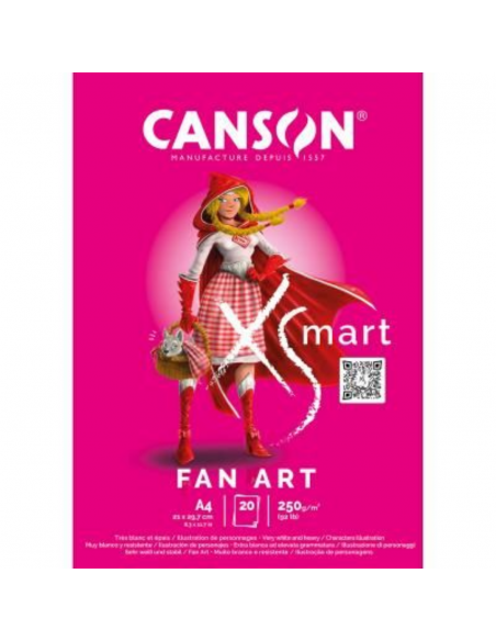 CANSON Bloc Xsmart Fan Art 20H 250G