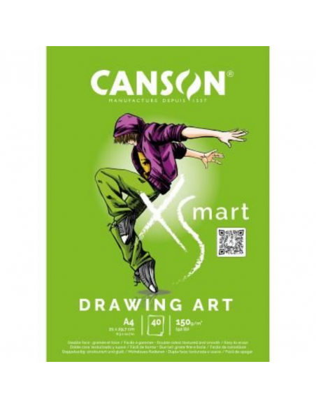 CANSON Bloc Xsmart Drawing Art 40H 150G