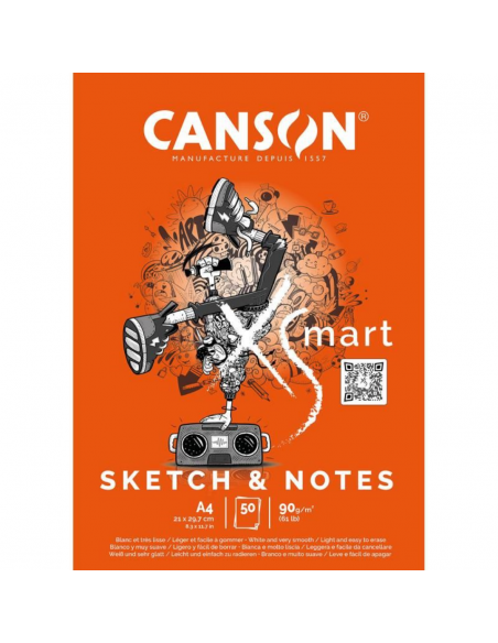 CANSON Bloc Xsmart Sketch & notes 50H 90G