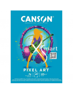 CANSON  Bloc Xsmart Pixel Art 40H 120G