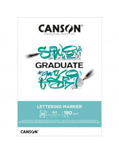 CANSON Bloc Graduate Lettering 20H A4 180G
