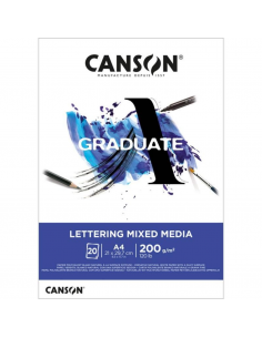 CANSON Bloc Graduate Multitecnica 20H A4 200G
