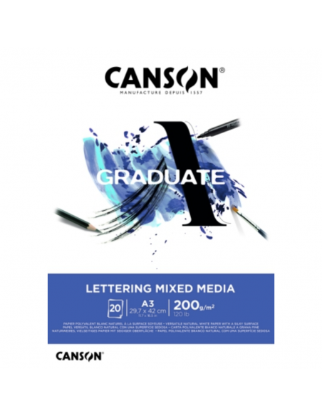 CANSON Bloc Graduate Miltitecnica 20H A3 200G