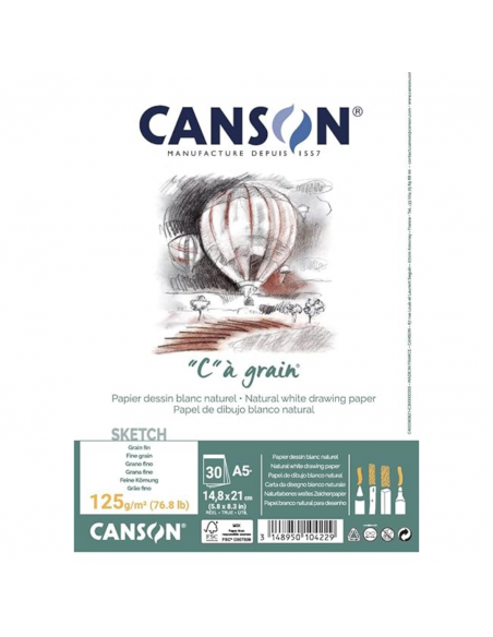 CANSON Bloc Ca Grain 14.8 X 22.7 CM A5 250G