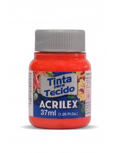 Pintura para Tela Acrilex 37ml Rojo Fuego 507