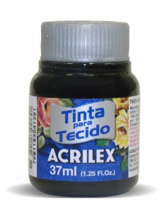 Pintura para Tela Acrilex 37ml Negro 520