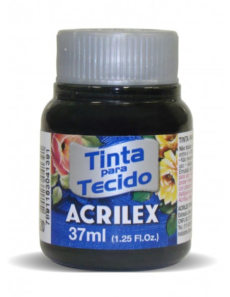 Pintura para Tela Acrilex 37ml Negro 520