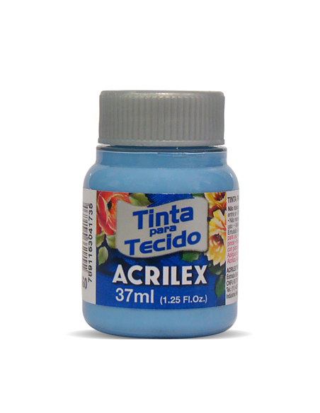 Pintura para Tela Acrilex 37ml Azul Caribe 560