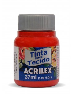Pintura para Tela Acrilex 37ml Rojo Tomate 583