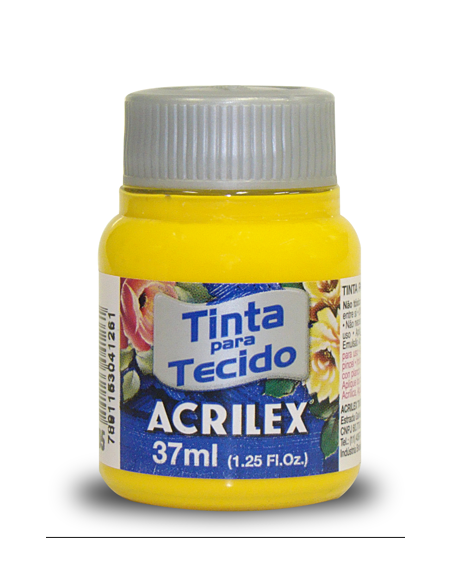 Pintura para Tela Acrilex 37ml Amarillo Melón 895