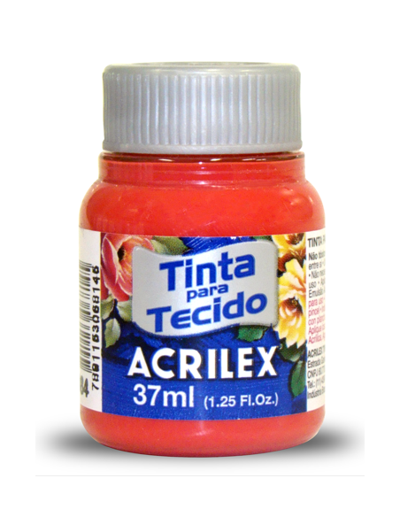 Pintura para Tela Acrilex 37ml Rojo Nata 984