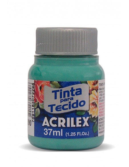Pintura para Tela Acrilex 37ml Mate Menta 990