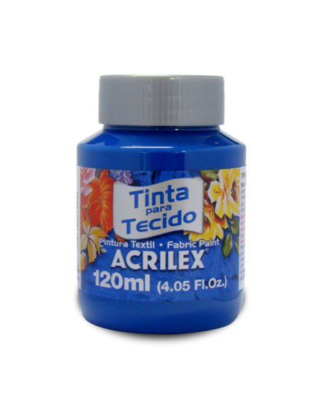 Pintura para tela Acrilex 120ml Azul Cobalto 502