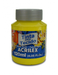 Pintura para tela Acrilex 120ml Amarillo Limón 504