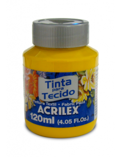 Pintura para tela Acrilex 120ml Amarillo Oro 505