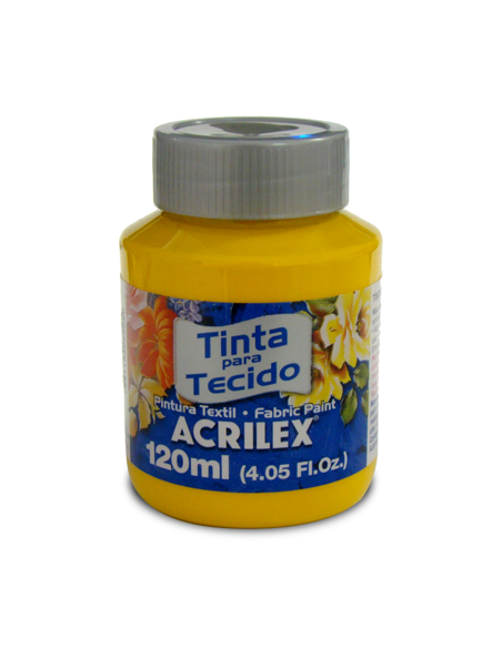 Pintura para tela Acrilex 120ml Amarillo Oro 505