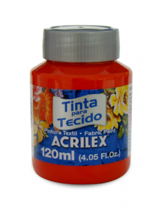 Pintura para tela Acrilex 120ml Rojo Fuego 507