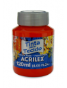 Pintura para tela Acrilex 120ml Rojo Fuego 507