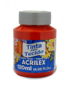 Pintura para tela Acrilex 120ml Rojo Escarlata 508