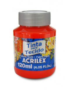 Pintura para tela Acrilex 120ml Rojo Vivo 541