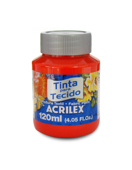 Pintura para tela Acrilex 120ml Rojo Vivo 541