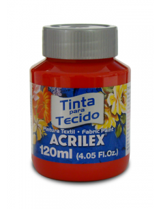 Pintura para tela Acrilex 120ml Rojo Tomate 583