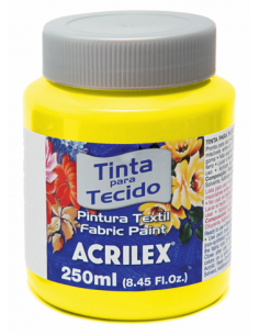 Pintura para tela Acrilex 250ml Amarillo Limón 504