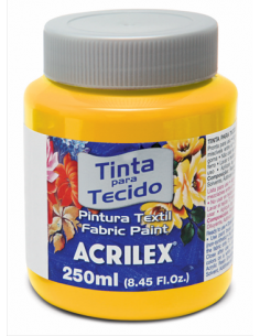 Pintura para tela Acrilex 250ml Amarillo Oro 505