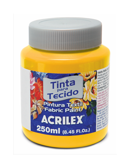 Pintura para tela Acrilex 250ml Amarillo Oro 505