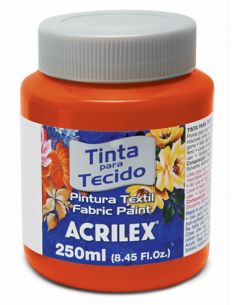 Pintura para tela Acrilex 250ml Rojo Fuego 507