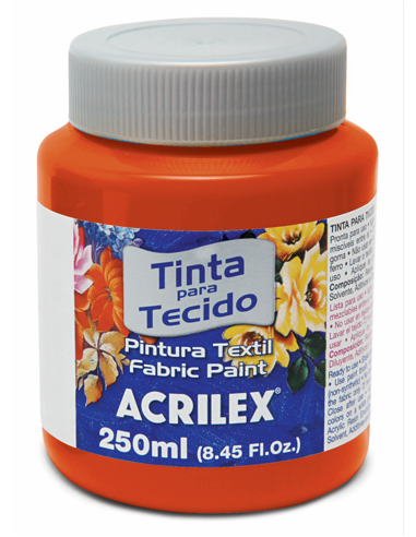 Pintura para tela Acrilex 250ml Rojo...