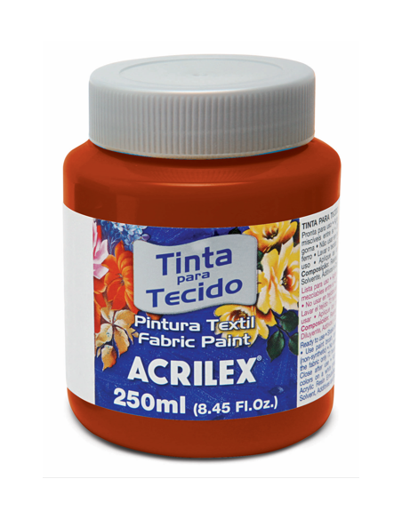 Pintura para tela Acrilex 250ml Rojo Escarlata 508
