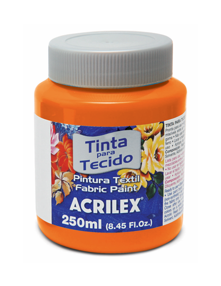 Pintura para tela Acrilex 250ml Naranja 517