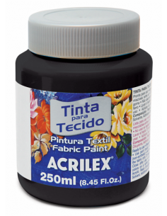 Pintura para tela Acrilex 250ml Negro 520