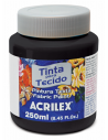 Pintura para tela Acrilex 250ml Negro 520