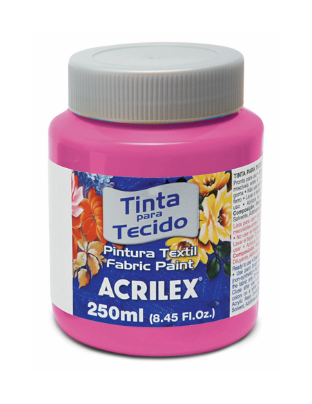 Pintura para tela Acrilex 250ml Rosa 537