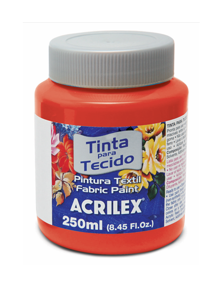 Pintura para tela Acrilex 250ml Rojo Vivo 541