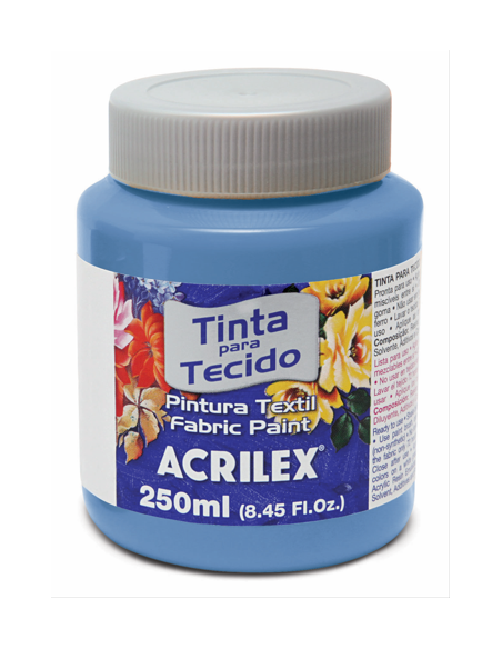 Pintura para tela Acrilex 250ml Azul Caribe 560