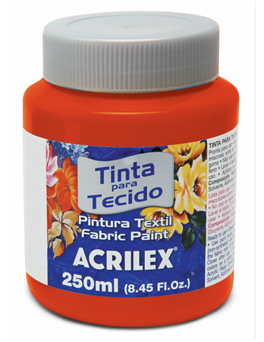 Pintura para tela Acrilex 250ml Rojo...