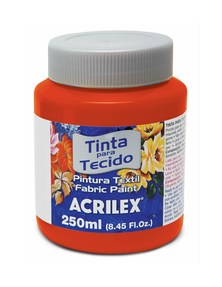 Pintura para tela Acrilex 250ml Rojo Tomate 583
